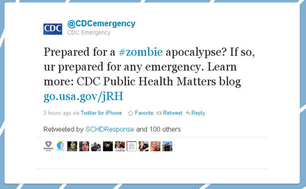 Zombie apocalypse: CDC offers useful advice for any emergency